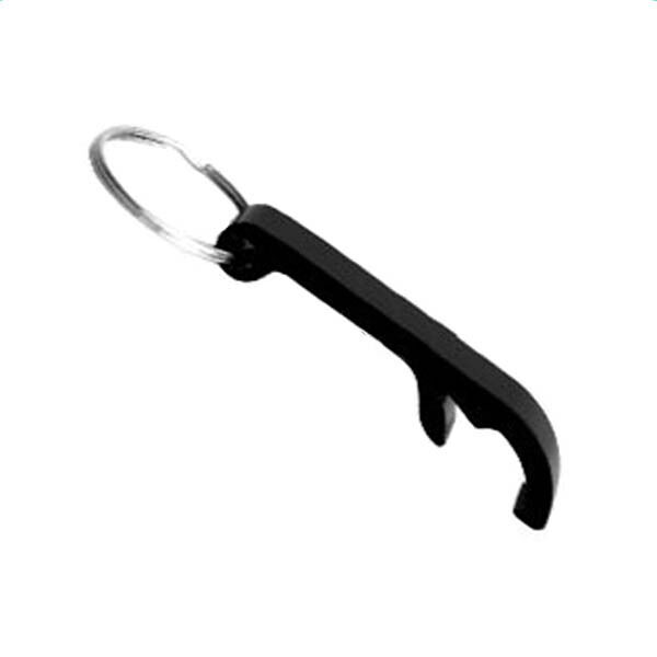New Key Chain Aluminum Beer Bottle And Can Opener Small Beverage Ring Black