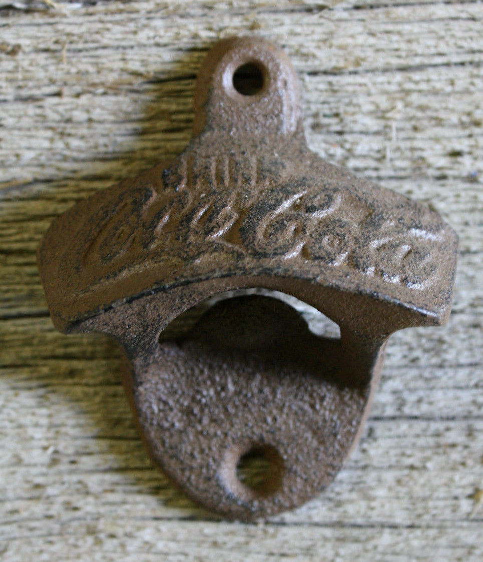 Cast Iron "drink Coca Cola" Wall Mounted Bottle Opener Coke Nostalgic