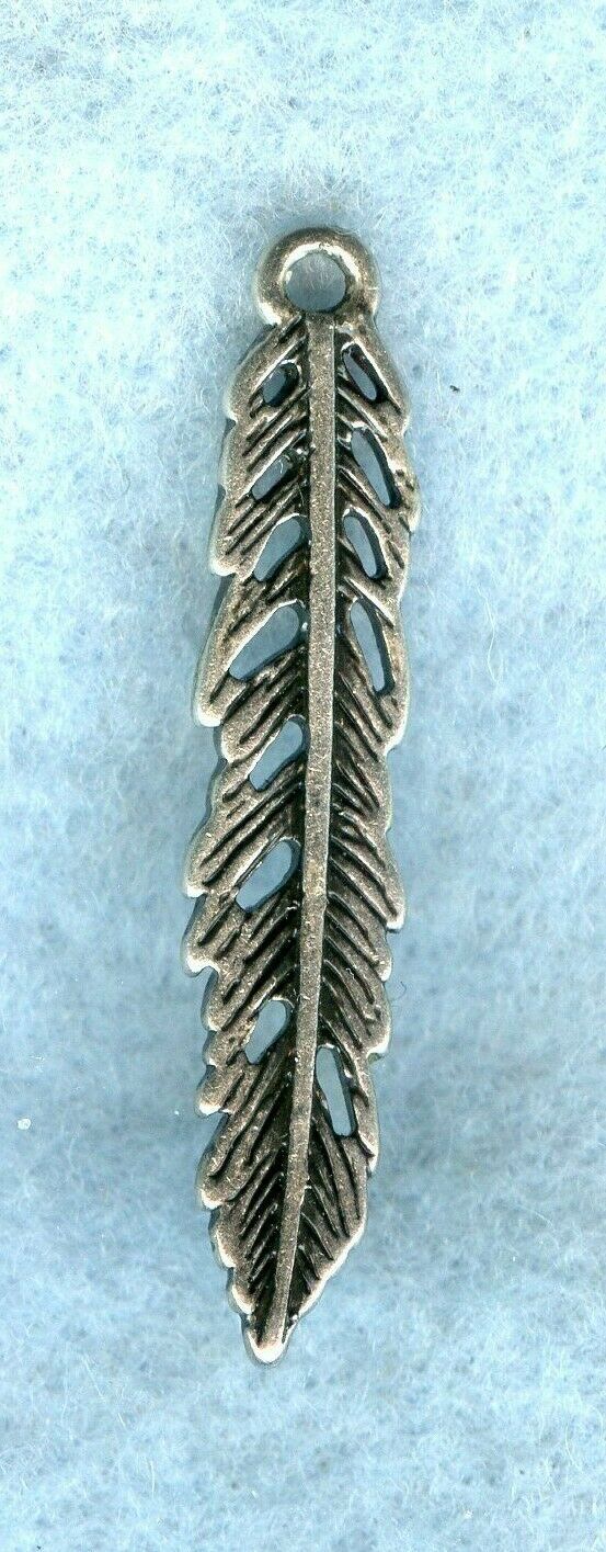 Vintage ~ Native American Feather ~ .925 Sterling Silver Charm  (j)